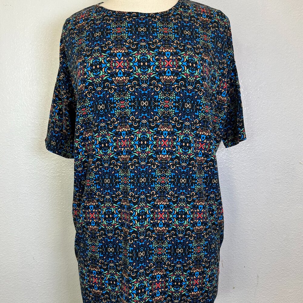 Lularoe Multicolor‎ Irma Floral Tunic Top Size XS